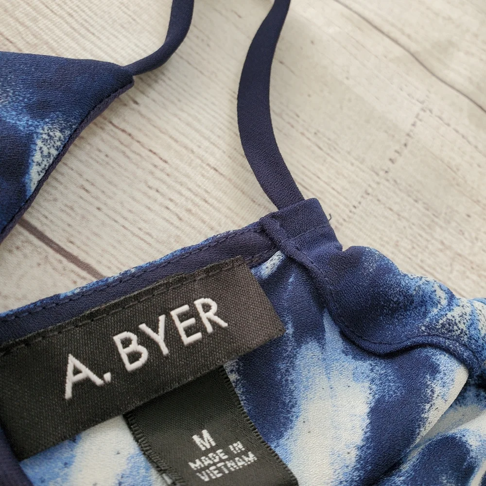 A. Byer flowy tie dye tank top. Size medium. - Picture 7 of 8